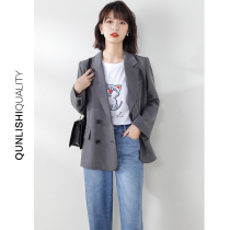 Blazer womens design sense niche 2021 Spring and Autumn New Korean casual small man short suit jacket