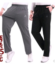 Middle-aged sports pants pure cotton men summer mens mosquito trousers for adult thin large-code air conditioning pants