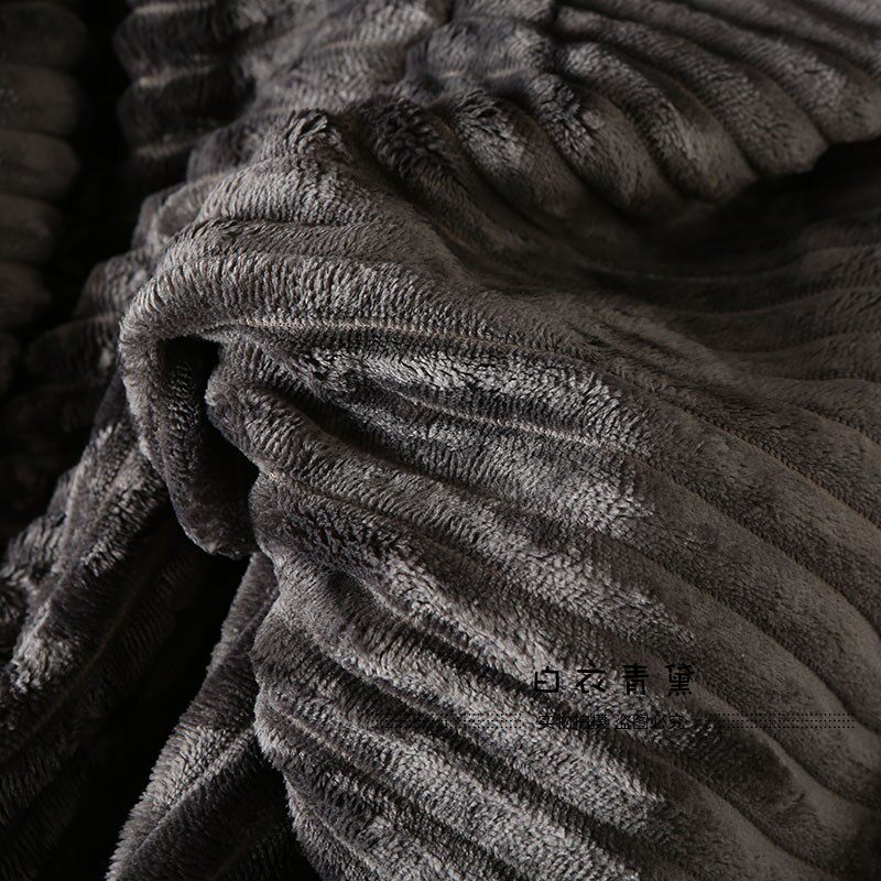 Плед 太tm舒服了！法兰绒+羊羔绒！出口欧美家居毛毯保暖舒适绒毯毛毯 No brand