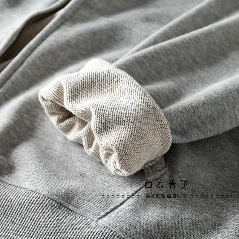 Демисезонная ткань, кардиган с капюшоном, толстовка White Indigo 