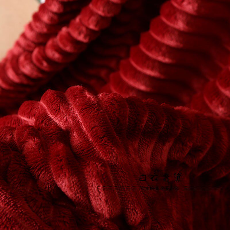 Плед 太tm舒服了！法兰绒+羊羔绒！出口欧美家居毛毯保暖舒适绒毯毛毯 No brand