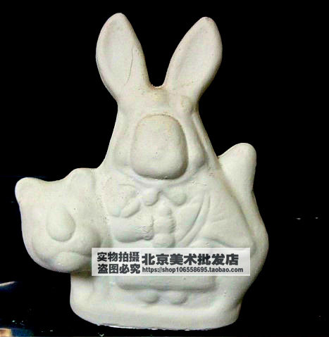 Quality plaster like mini plaster like rabbit lord little riding tiger rabbit lord fine art model