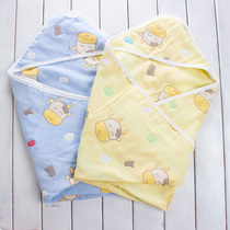 Gauze blanket Baby newborn summer thin section Spring and autumn newborn delivery room hug quilt Class a baby pack single May supplies