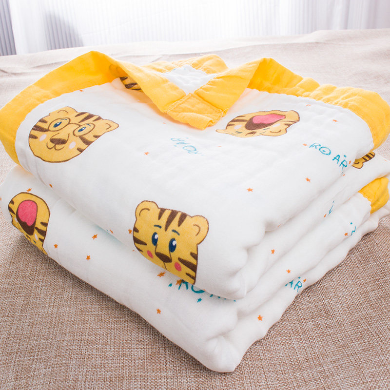Tiger years bath towels 2022 new baby gauze cuddle with absorbent bath cover blanket for children's newborn pure cotton baby