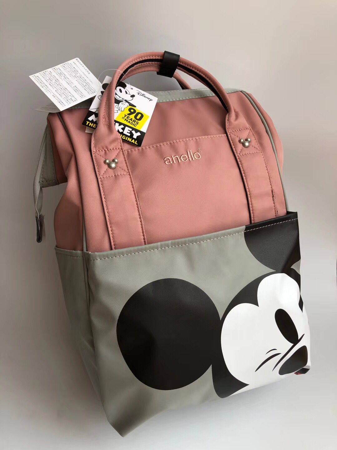 Japanese Mickey ins super fire waterproof back backpack large capacity outing school bag light travel backpack mommy bag