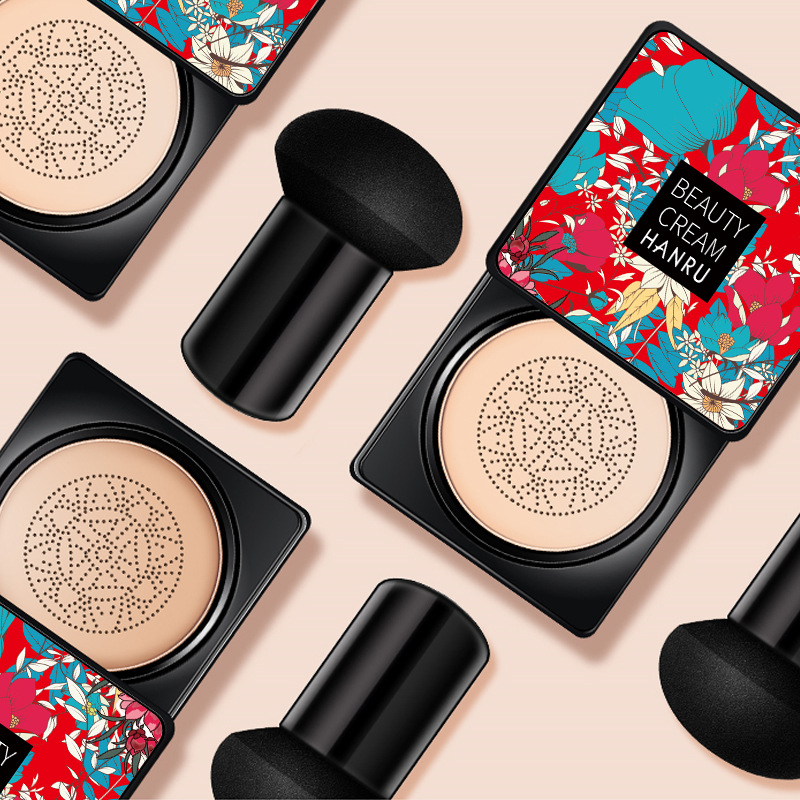 Concealer Moisturizing BB Cream Air Cushion Women's Liquid Foundation Strong Mushroom CC Cream Nude Makeup Does Not Take Off Makeup Spot Isolation Brightens Skin Color