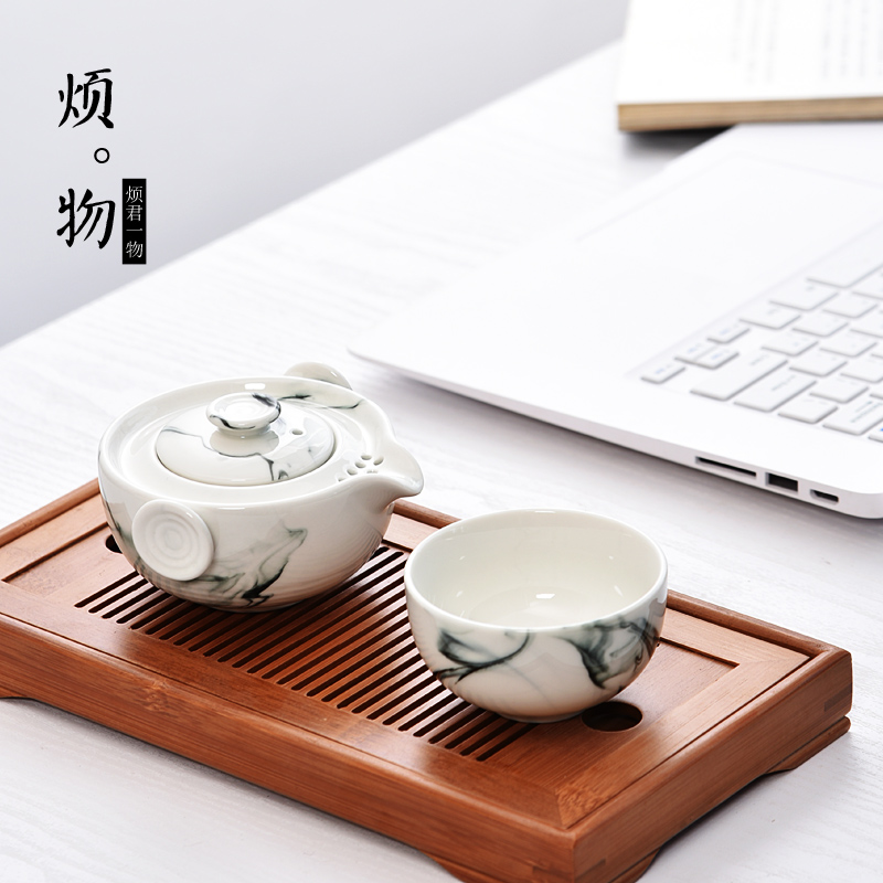 Old &, ceramic cup to crack a pot of a portable receive package travel kung fu tea set office home