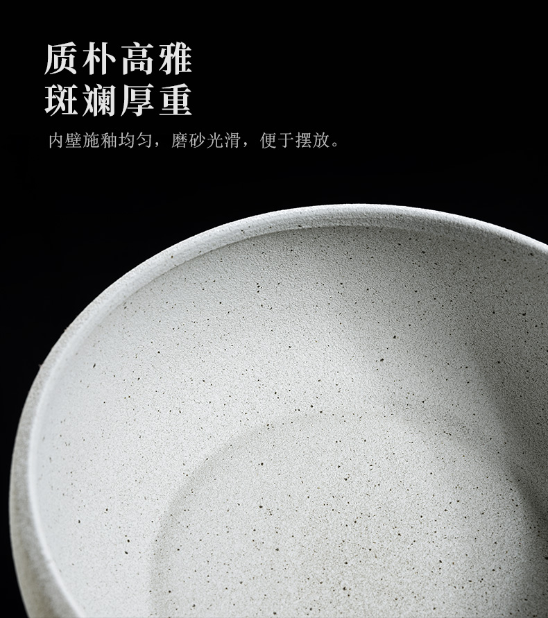 & old, black and white ceramic large tea wash to kung fu tea set with parts built water wash to writing brush washer from the receive tea pot cup