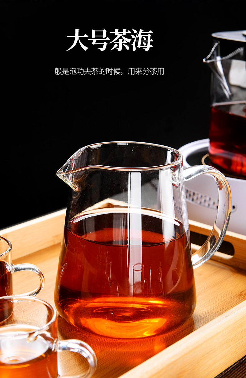 & old kung fu tea set, glass suits for contracted household Japanese cooking tea tea, the teapot teacup tea tray tray