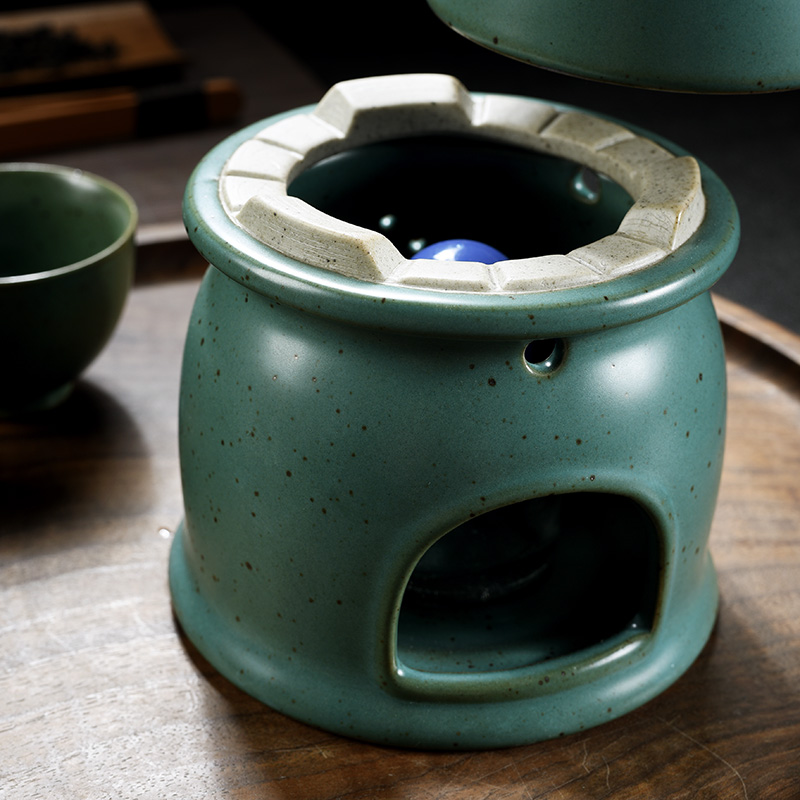 Old at restoring ancient ways, cyan alcohol ceramic tea stove temperature hot tea stove Japanese tea accessories boiled tea, tea cooking wind furnace