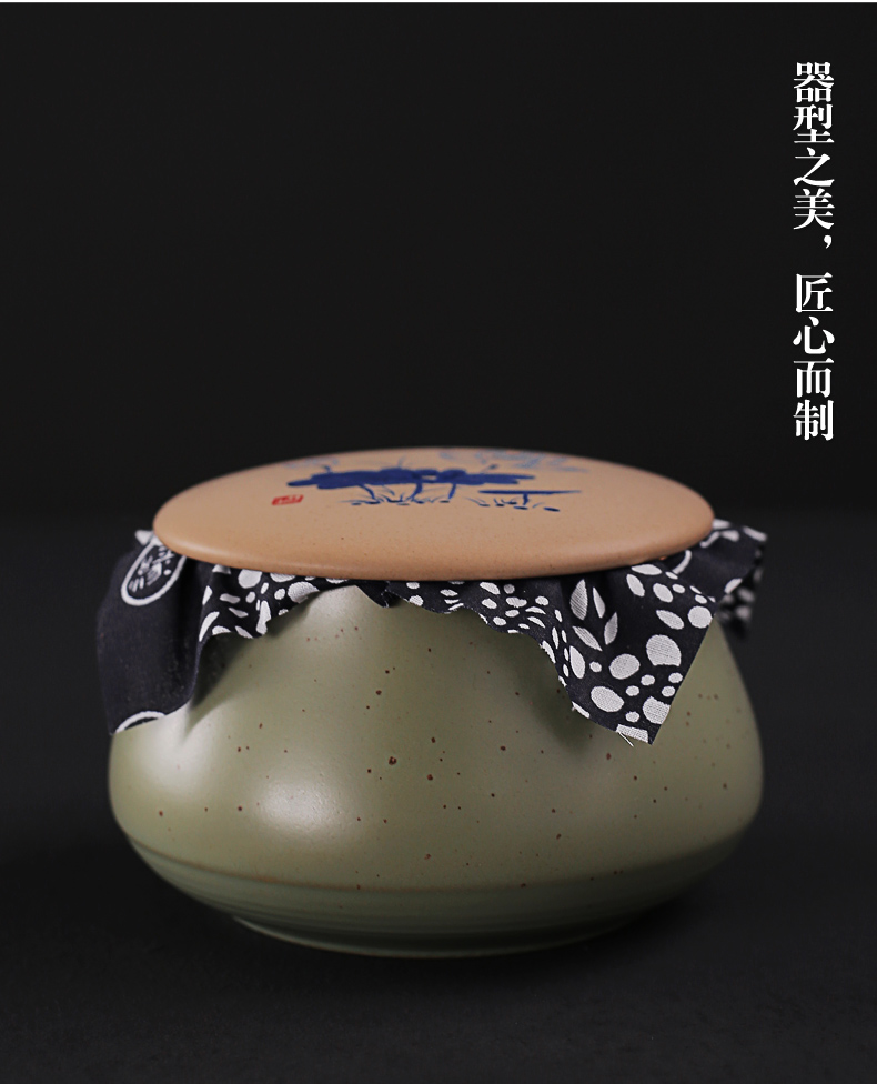 Old at restoring ancient ways, coarse pottery deposit ceramic POTS small caddy fixings kung fu pu 'er tea storage tanks in bulk POTS
