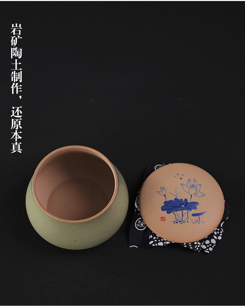 Old at restoring ancient ways, coarse pottery deposit ceramic POTS small caddy fixings kung fu pu 'er tea storage tanks in bulk POTS