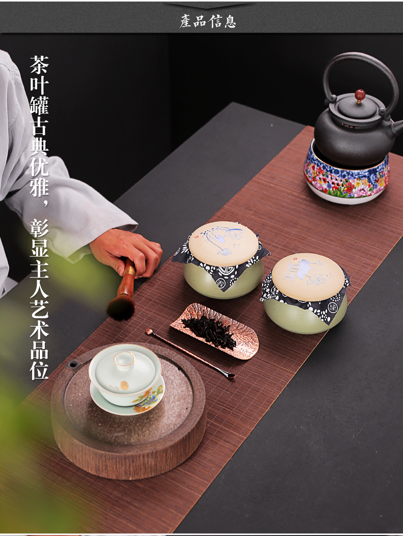 Old at restoring ancient ways, coarse pottery deposit ceramic POTS small caddy fixings kung fu pu 'er tea storage tanks in bulk POTS