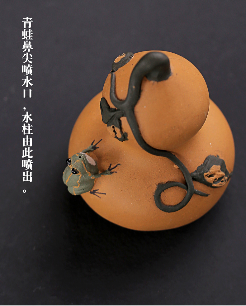 Old &, violet arenaceous water gourd watermelon frog can raise pet manual small place tea tray tea accessories tea play