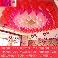 Красный, роза, розовый, белый градиент