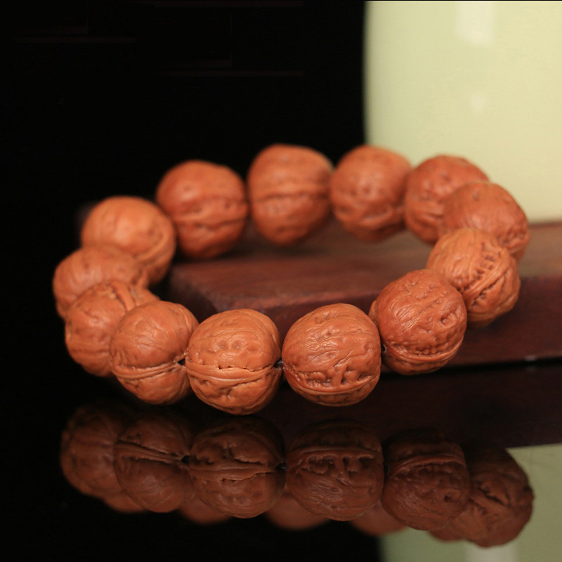 Belle Wen plays Little Akiko Small skinhead walnut Handstring High oily high-density male and female hand strings bracelet collection for gifts-Taobao