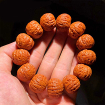 Mentougou wild small walnut thick tendon Beijing eight-sided bracelet grinding plate Ant pattern hemp walnut golden cicada burst meat