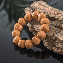 Wild walnut Wen play hand string Beijing eight-sided flat official seal thick gluten walnut string boutique Wild text play small walnut