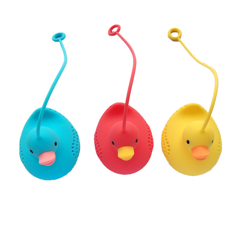Animal single tea maker Silicone poop tea leak Mini cute tea filter Tea set Meng Meng Cartoon tea separator tea table