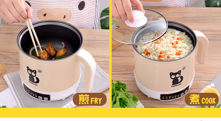 ca nấu mì mishio Trứng hấp thông minh máy luộc trứng tự động tắt điện nhà nhỏ bếp điện sinh viên ký túc xá luộc nồi phở ăn liền - Nồi trứng ca nấu mì đa năng daewoo