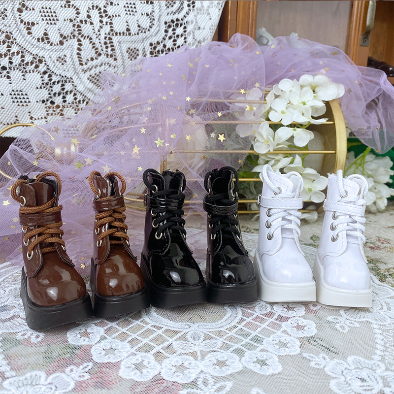 Одежда для кукол BJD 4分bjd靴子娃娃鞋子松糕靴厚底长筒靴朋w克风蜜桃体带炼子马丁靴