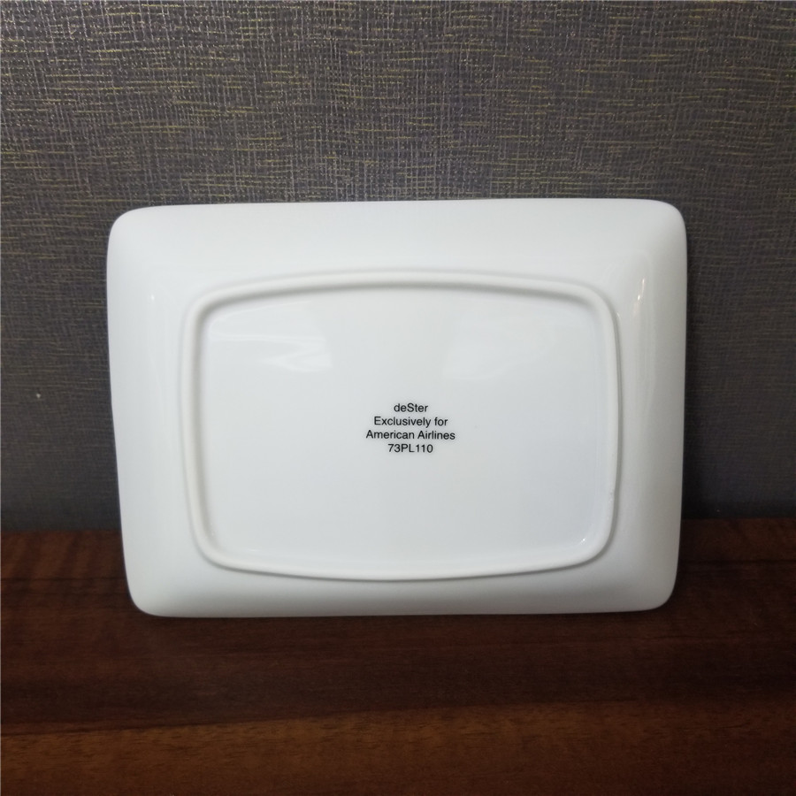 American Airlines special custom-made new thin porcelain rectangular plate household serving plate fruit cutting plate