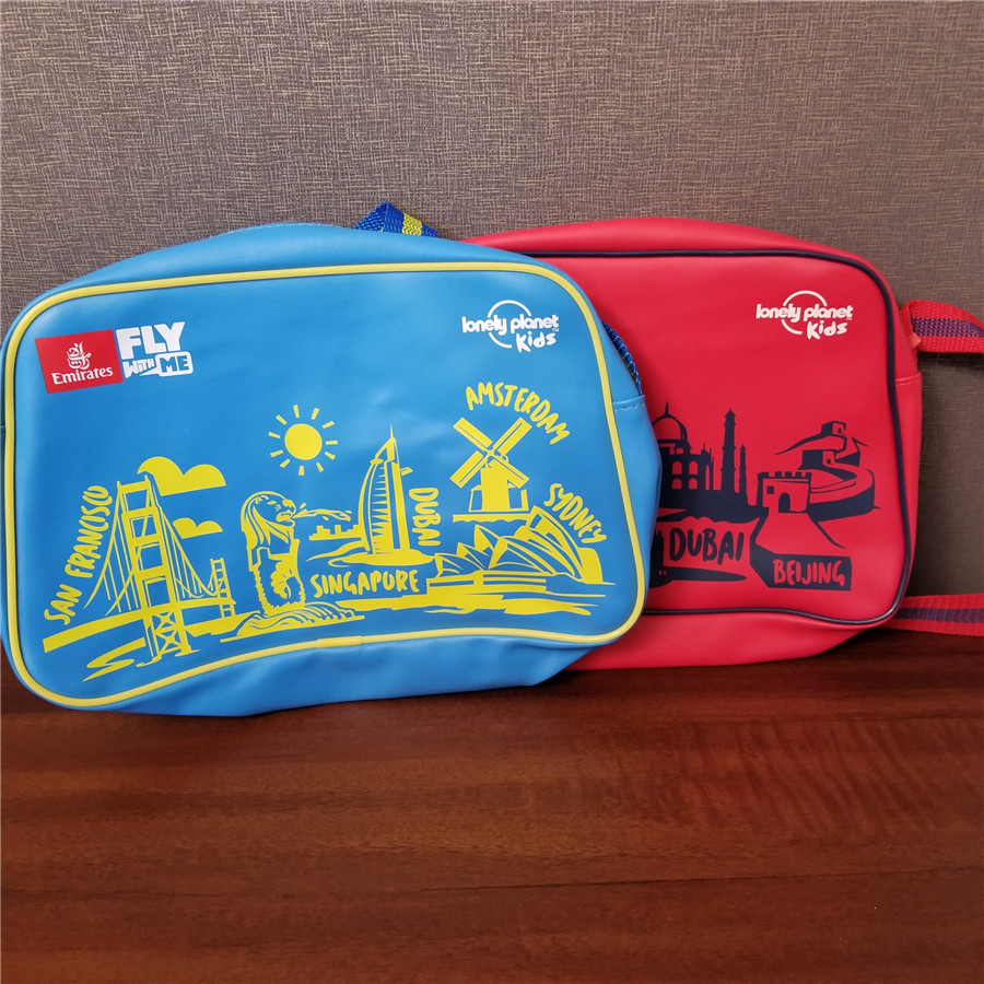 Emirates special custom school bag toy bag shoulder bag messenger bag