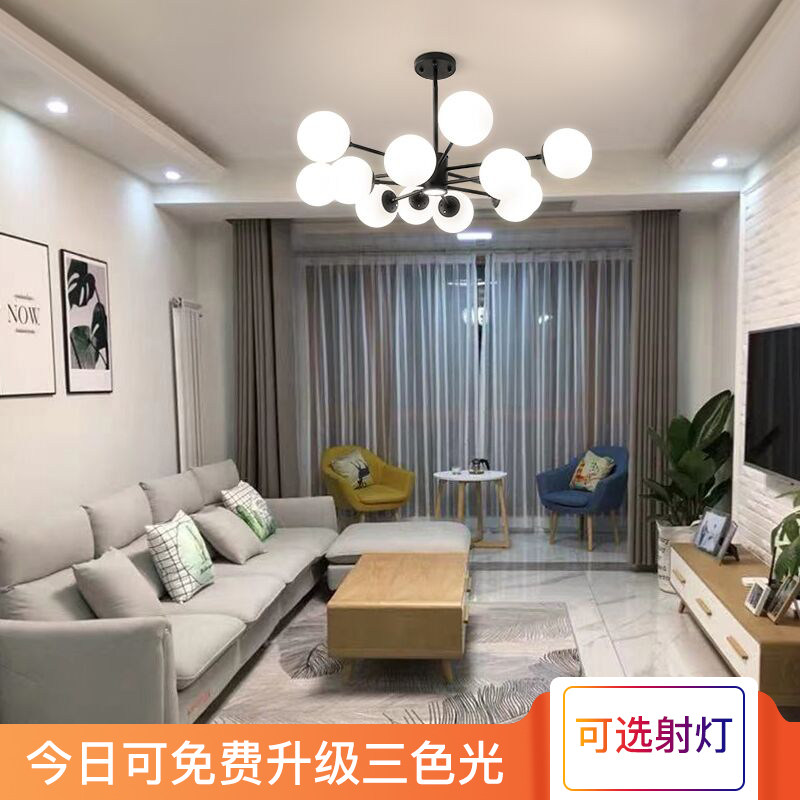 Nordic lamps living room lamps household lamps net red magic beans bedroom dining room chandeliers simple modern atmosphere clothing store