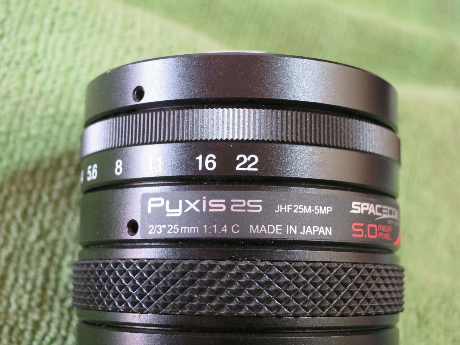 SPACECOM Pyxis 25 JHF25M-5MP 1 4C aperture 2 3 inches 25mm C lens