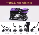 Тележка для близнецов для двоих, портативный велосипед тандем, прогулочная коляска, дракон и феникс