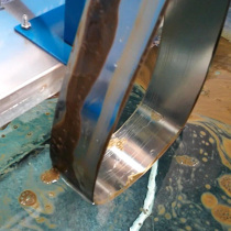 Special oil-absorbing steel strip Oleophilic hydrophobic steel strip Imported stainless steel oil-absorbing strip Skimming steel strip