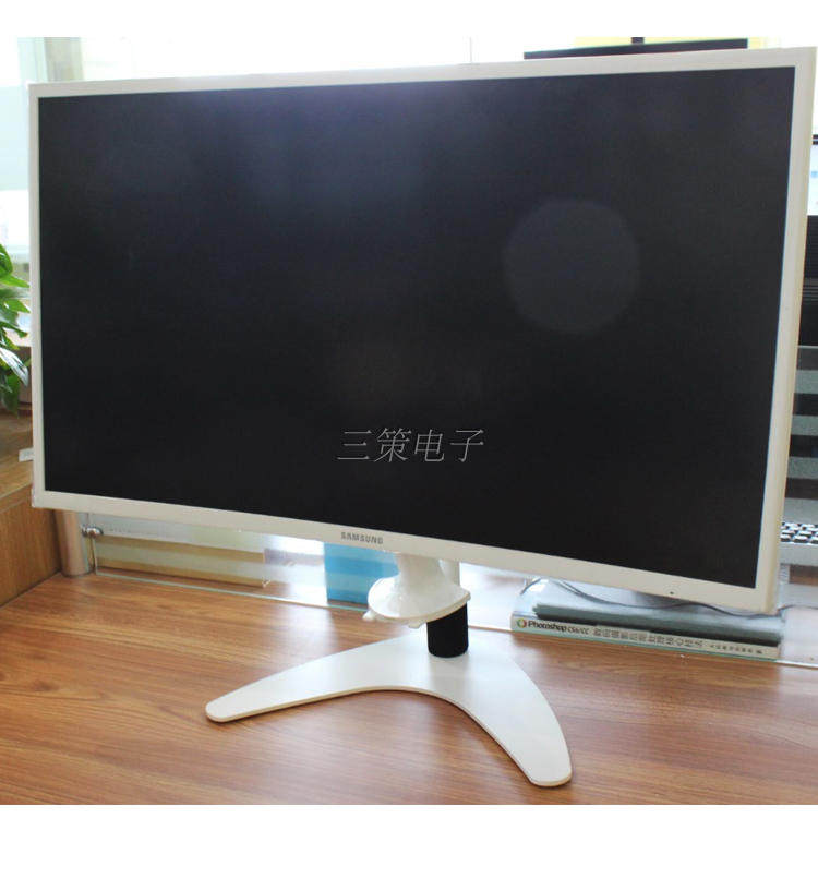 14-27 inch white computer monitor base rotating adjustable base bracket hanger general office liftable