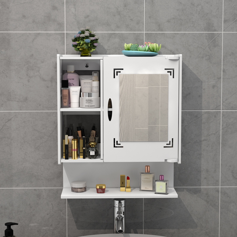 Wall-mounted Mirror Cabinet Bathroom containing cabinet Contained Lockers Toilet Washroom Wash Terrace Cupboard Wall-mounted-Taobao