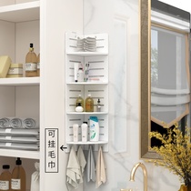 Bathroom storage rack Triangle corner wall-mounted bathroom toilet sink toilet storage rack free of holes