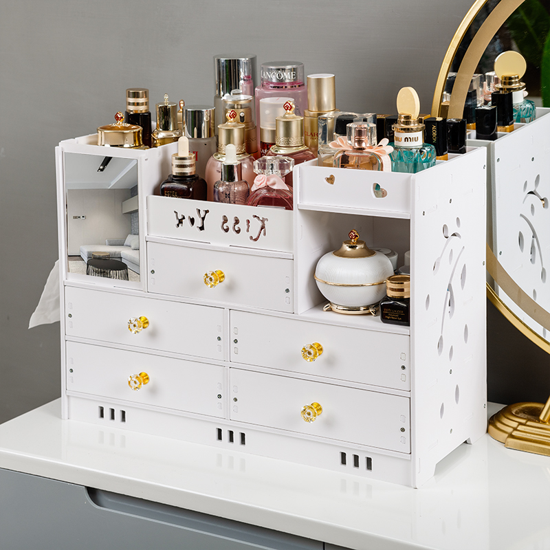 European cosmetics storage box simple household finishing skin care products desktop makeup table lipstick drawer storage rack