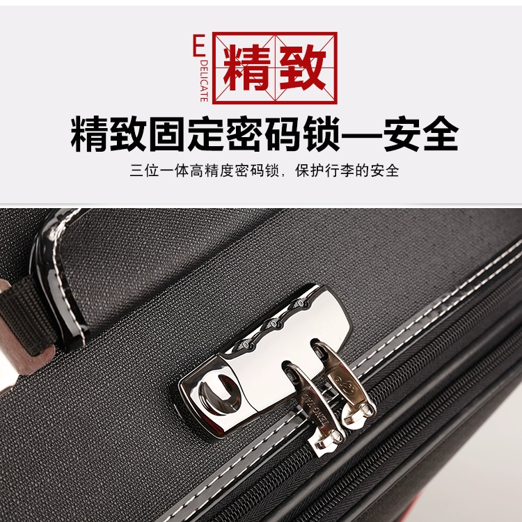 Hộp vali xe đẩy trường hợp phổ quát bánh xe khóa hộp vali học sinh 24 inch nam và nữ hành lý 26 inch lên máy bay vali xiaomi