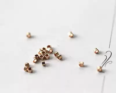 American 14K gold accessories Positioning tube positioning beads DIY accessories