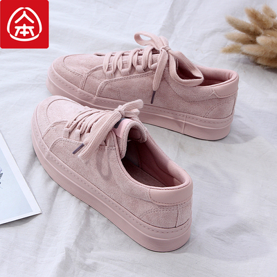 【人本】秋冬鞋子女学生韩版厚底休闲鞋