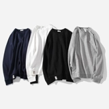 Демисезонный однотонный белый свитшот, утепленный приятный телу лонгслив, оверсайз