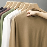 Бархатная флисовая демисезонная утепленный лонгслив, двусторонная удерживающая тепло футболка, в американском стиле