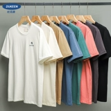 Американская тяжелая футболка с короткими рукавами весом 270 г, мужская летняя оригинальная индийская ретро винтажная футболка с короткими рукавами для пар