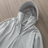 Летняя одежда для защиты от солнца с капюшоном, дорожная шелковая ветровка, мужская куртка, защита от ультрафиолета