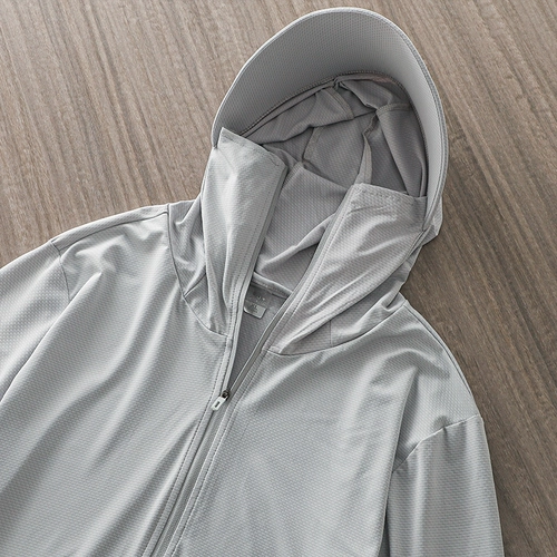 Летняя одежда для защиты от солнца с капюшоном, дорожная шелковая ветровка, мужская куртка, защита от ультрафиолета