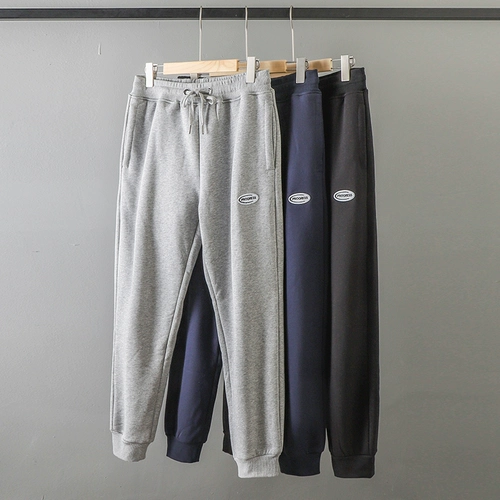 Бархатные утепленные демисезонные мужские штаны, в американском стиле