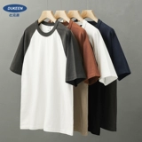 Летняя футболка с коротким рукавом подходит для мужчин и женщин, в американском стиле, свободный крой