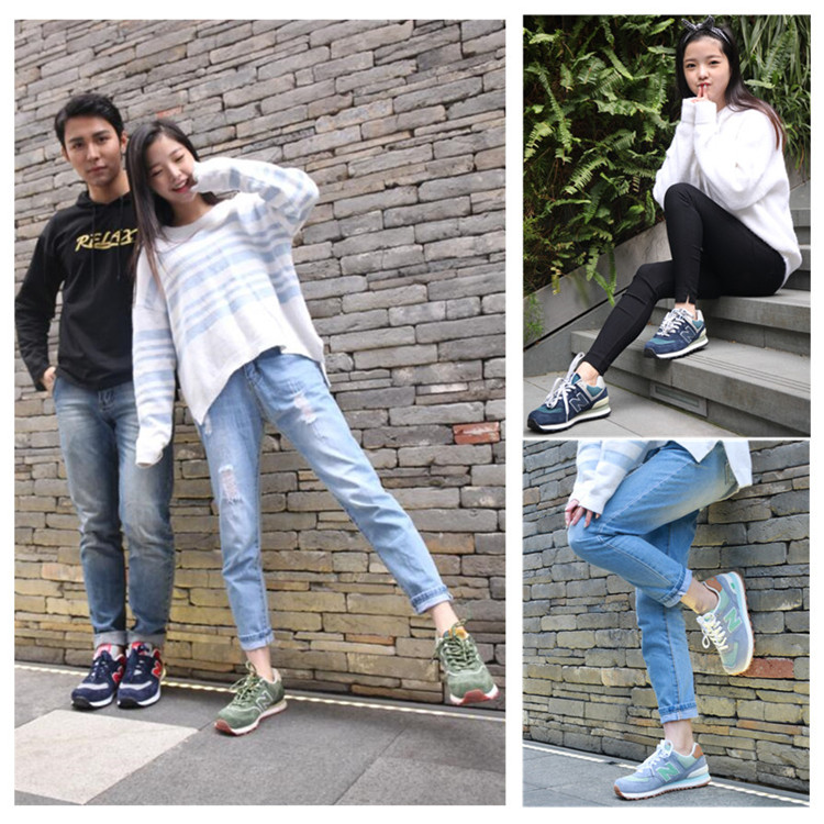 Công ty TNHH Giày thể thao Bailun mới được ủy quyền BAOCAIGE NB574 giày nam nữ giày yêu nữ chính hãng shop giày thể thao