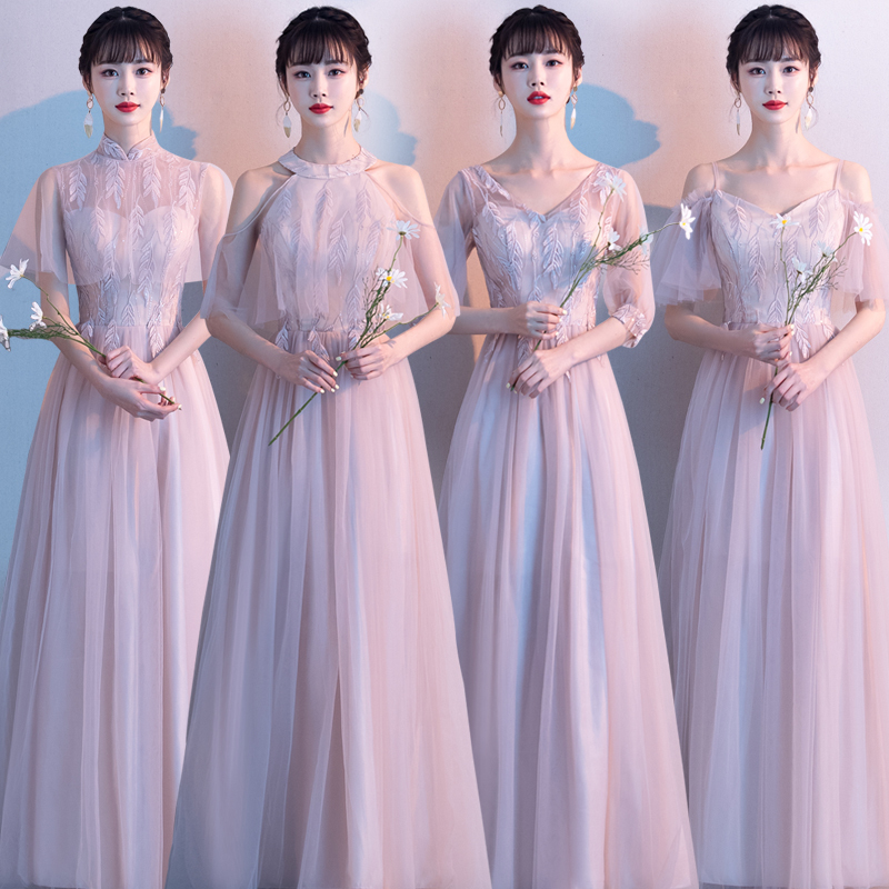 Bridesmaid Dress, Long Style, Summer 2025, Slimming, Can Be Worn Casually, Suitable for Bridesmaids, 18-Year-Old Students, Graduation Photos, Hostess