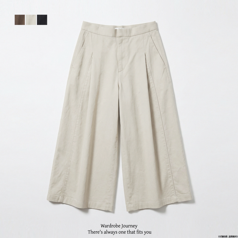 Xunyi Travel Women's Casual Cotton Skirt Pants Straight-Leg Cropped Pants Loose Casual Pants Summer New Style Xunyi Travel Women's Casual Cotton Skirt Pants Straight-Leg Cropped Pants Loose Casual Pants Summer New Style