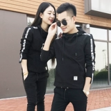 Спортивная толстовка с капюшоном, парная одежда для влюбленных для школьников для отдыха, мужская куртка, в корейском стиле, осенняя