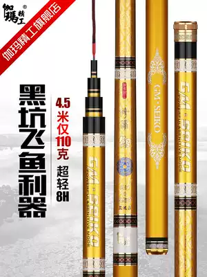 Gamma Seiko 19-tone black pit Rod 8H superhard hand Rod Japan imported ultra-light platform fishing rod big thing carp fishing rod